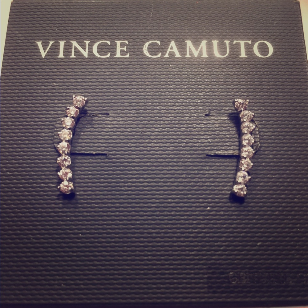 Vince Camuto delicate CZ earrings